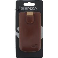 Senza Leather Slide Case Cognac Size M - thumbnail