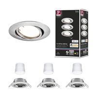 Paulmann 92464 LED-inbouwlamp Set van 3 stuks LED 14.7 W IJzer (geborsteld) - thumbnail
