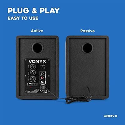 Vonyx SMN50B actieve studiomonitors (2 stuks) - thumbnail