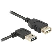 Delock 83551 USB-kabel USB 2.0 USB-A stekker, USB-A bus 1.00 m Zwart Stekker past op beide manieren, Vergulde steekcontacten, UL gecertificeerd - thumbnail