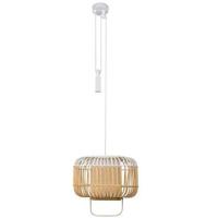 Forestier Bamboo square hanglamp small white - thumbnail