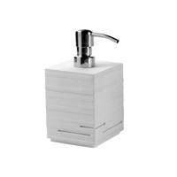 Zeepdispenser Sapho Quadrotto Vrijstaand 430 ML Polyresin Wit Sapho - thumbnail