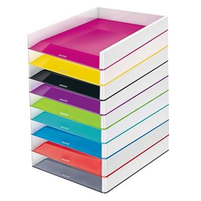 Brievenbak Leitz WOW A4 wit/geel | 4 stuks Brievenbak Leitz WOW A4 wit/geel | 4 stuks