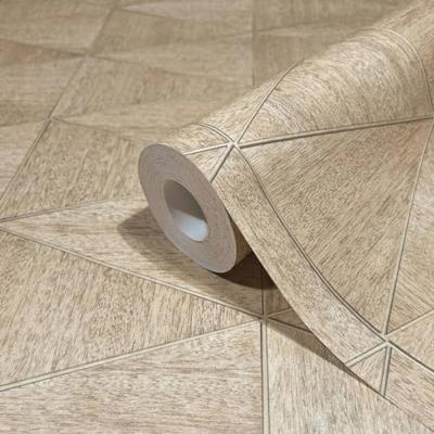 Marburg Travertino Behang met gevlochten wickerlook - 33384