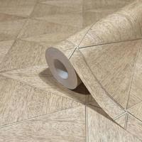 Marburg Travertino Behang met gevlochten wickerlook - 33384 - thumbnail