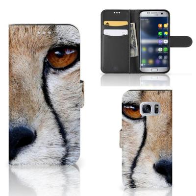 Samsung Galaxy S7 | Telefoonhoesje | Met pasjeshouder | Cheetah