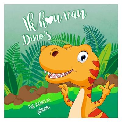 Mondikaarten Sticker- en sjablonenboek ik hou van dino's