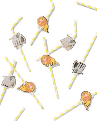 HEMA Papieren rietjes feestbeest - 10 stuks