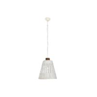 Plafondlamp Home ESPRIT Wit Bamboe Mangohout 50 W 48 x 48 x 57 cm - thumbnail