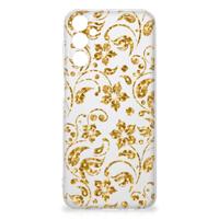 Samsung Galaxy M14 | TPU Case | Gouden Bloemen - thumbnail