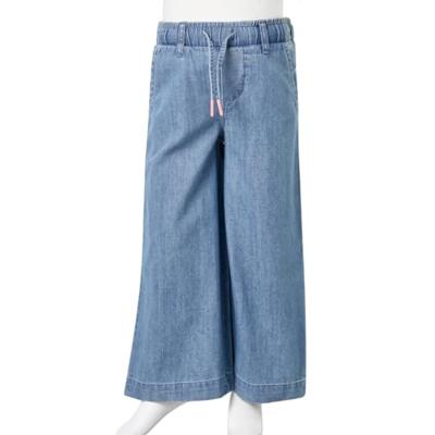 Kinderbroek 128 denimblauw