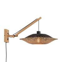 GOOD&MOJO Wandlamp 'Kalimantan' Small, Bamboe, kleur Naturel - thumbnail