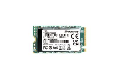 Transcend MTS400S 2 TB PCIe M.2 SSD harde schijf PCIe NVMe 3.0 x4 Retail TS2TMTE400S