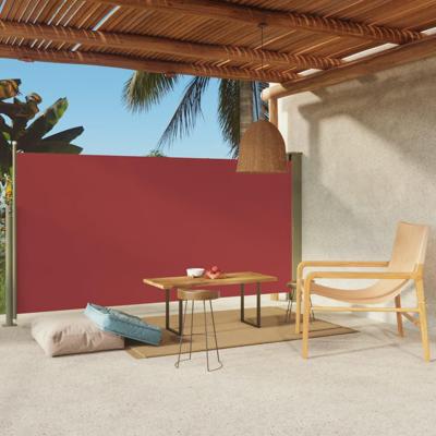 VidaXL Tuinscherm uittrekbaar 160x300 cm rood VidaXL Tuinscherm uittrekbaar 160x300 cm rood