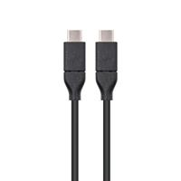 NanoCable 10.01.4101 - Kabel 3A USB-C a USB-C, USB 3.1, uso principal moviles, tables, Velocidad Transencia hasta 10Gbps., hasta 3 Amperios de carga, Gen2, macho-macho, Tipo C/M-C/M, negro, 1 mts - thumbnail