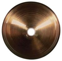 Waskom Sapho Murano Rond 40x14 cm Glas Koper - thumbnail