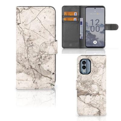 Nokia X30 | Bookcase | Marmer Beige Nokia X30 | Bookcase | Marmer Beige
