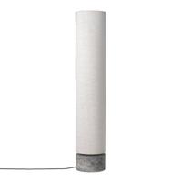 Gubi Unbound H120 Vloerlamp - Grijs marmer & Canvas wit - thumbnail