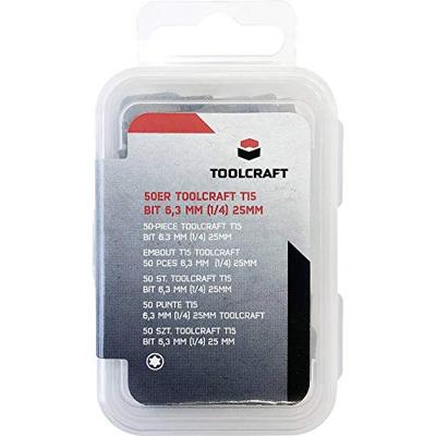 50 stuk(s) T 15 T-bit TOOLCRAFT S2-staal