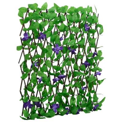 VidaXL Kunstplant klimop op latwerk 5 st uittrekbaar 180x70 cm groen VidaXL Kunstplant klimop op latwerk 5 st uittrekbaar 180x70 cm groen