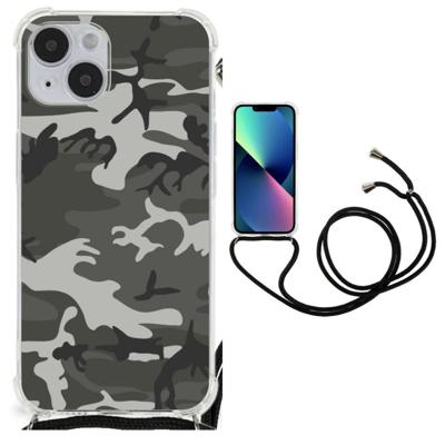 iPhone 14 Plus Doorzichtige Silicone Hoesje Army Light iPhone 14 Plus Doorzichtige Silicone Hoesje Army Light