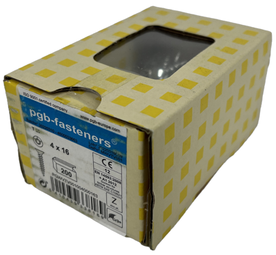 pgb-fasteners Universele spaanplaatschroef VK-T Voldraad verzonken kop Ø4,0x16 Zn TX20 | 200 st | PGWVTV001004000163 pgb-fasteners Universele spaanplaatschroef VK-T Voldraad verzonken kop Ø4,0x16 Zn TX20 | 200 st | PGWVTV001004000163