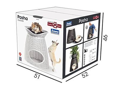 Bama pet pasha dierenmand 52x50x46/55 cm taupe