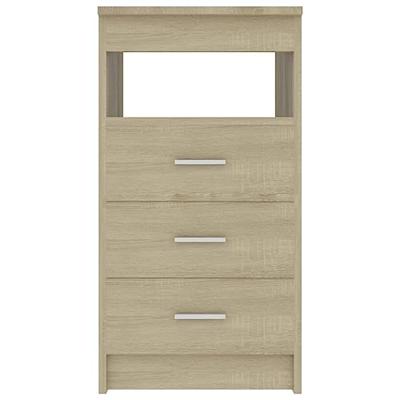 Ladekast 40x50x76 cm bewerkt hout sonoma eikenkleurig
