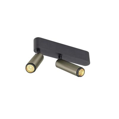 SLV OpbouwspotGrip! S 2-lichts brons 3000K - 1009049