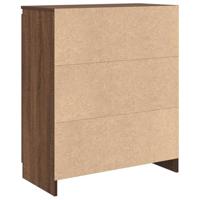 Dressoir met lade 71x35x84 cm spaanplaat bruin eikenkleurig - thumbnail