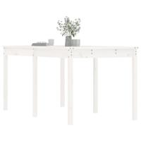Tuintafel 159,5x82,5x76 cm massief grenenhout wit - thumbnail