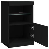 Dressoir met LED-verlichting 41x37x67 cm zwart - thumbnail