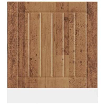 Vaatwaspaneel Lucca bewerkt hout oud houtkleurig