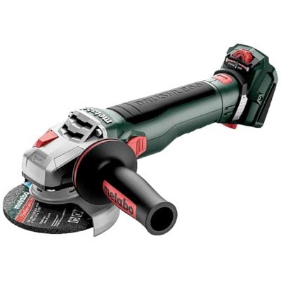 Metabo Accu-haakse slijper | 115 mm | WVB 18 LT BL 11-115 quick | 18V | met rem, toerentalregelaar, snelspanmoer, draaibare accu-pack 613056840 Metabo Accu-haakse slijper | 115 mm | WVB 18 LT BL 11-115 quick | 18V | met rem, toerentalregelaar, snelspanmoer, draaibare accu-pack 613056840