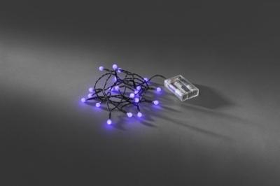 Konstsmide 1491-457 Micro-lichtketting Binnen werkt op batterijen Aantal lampen 20 LED Purper