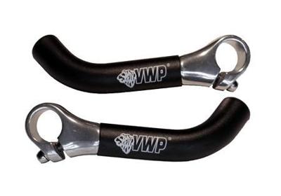 VWP gebogen bar ends - 15cm - zwart