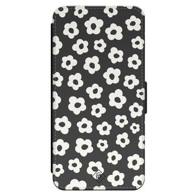 iPhone 16 Pro flipcase - Retro bloempjes