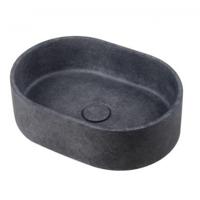 Waskom Ideavit Idea.Rock 40x28x12 cm Ovaal Beton Donker Grijs - thumbnail
