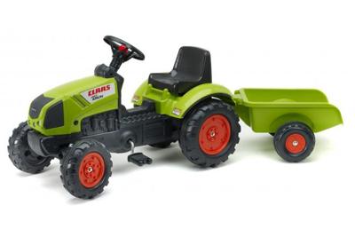 Falk Claas traptractor met aanhanger