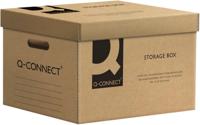 Q-CONNECT containerdoos, met deksel, formaat: 51,5 x 30,5 x 35 cm, grijs - thumbnail