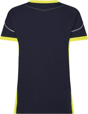 DASSY t-shirt tampico nachtblauw/fluogeel 4xl