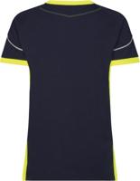 DASSY t-shirt tampico nachtblauw/fluogeel 4xl - thumbnail