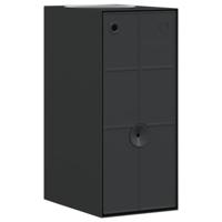 VidaXL Buitenwandlampen 2 st gegoten aluminium zwart - thumbnail