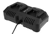Energy+ Grafietlader, multi-oplader met twee aansluitingen, 18 V Li-Ion, 2 accu's tegelijkertijd opladen, snellaadfunctie, voor professionals - thumbnail
