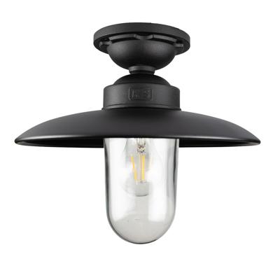 Solingen Plafondlamp Matzwart