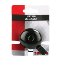 Simson fietsbel race zwart elastiek bevestiging op kaart - thumbnail