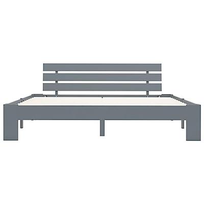 Bedframe massief grenenhout grijs 180x200 cm