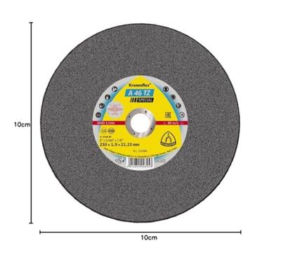 Klingspor A 46 TZ Special 265044 Doorslijpschijf gebogen 230 mm 25 stuk(s) RVS, Staal