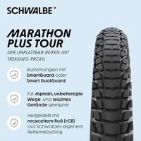 SCHWALBE buitenband "marathon plus tour" performance line tire marath.plus tour perf.line 55-584 - thumbnail