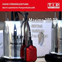 T.I.P. - Technische Industrie Produkte Maxima 180 PX 30121 Dompelpomp voor vervuild water 10500 l/h 7 m - thumbnail